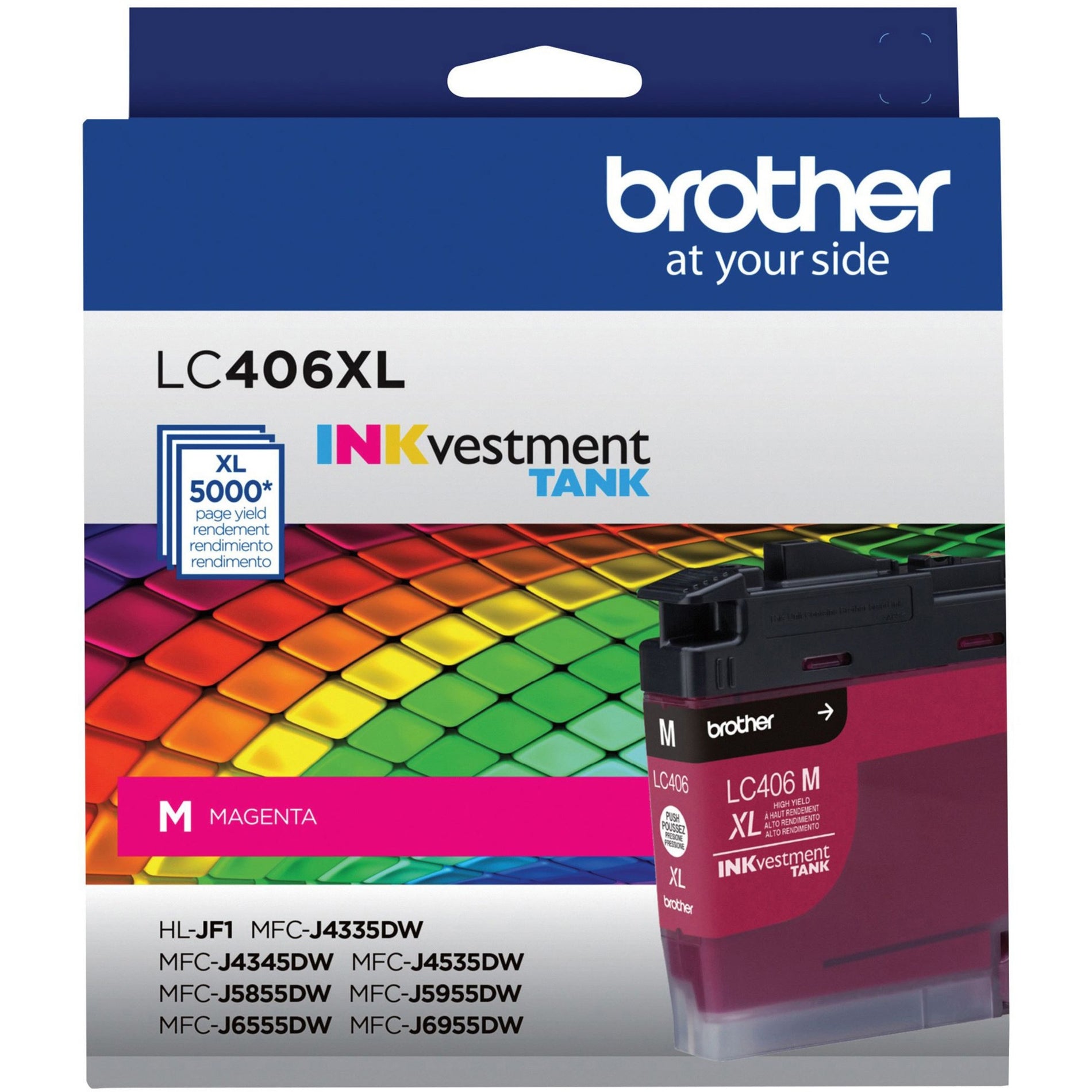 Brother LC406XLMS LC406XLM INKvestment Tank Ink Cartridge High Yield Magenta