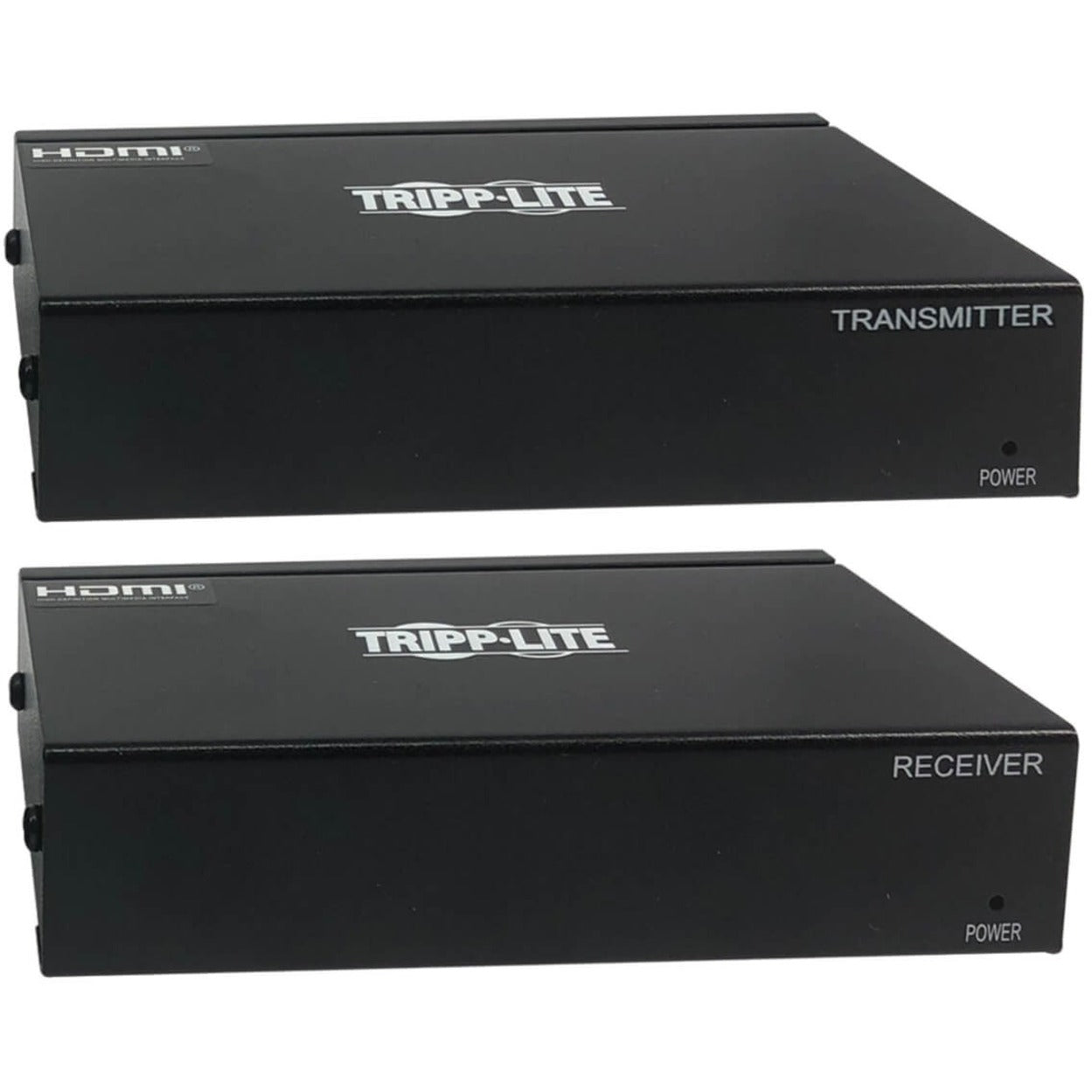 Tripp Lite B127M-101-H Video Extender Zender/Ontvanger 4K UHD 1 Jaar Garantie TAA Conform HDMI In/Uit RJ-45 Categorie 6 230 ft Bereik Rackmonteerbaar Zwart