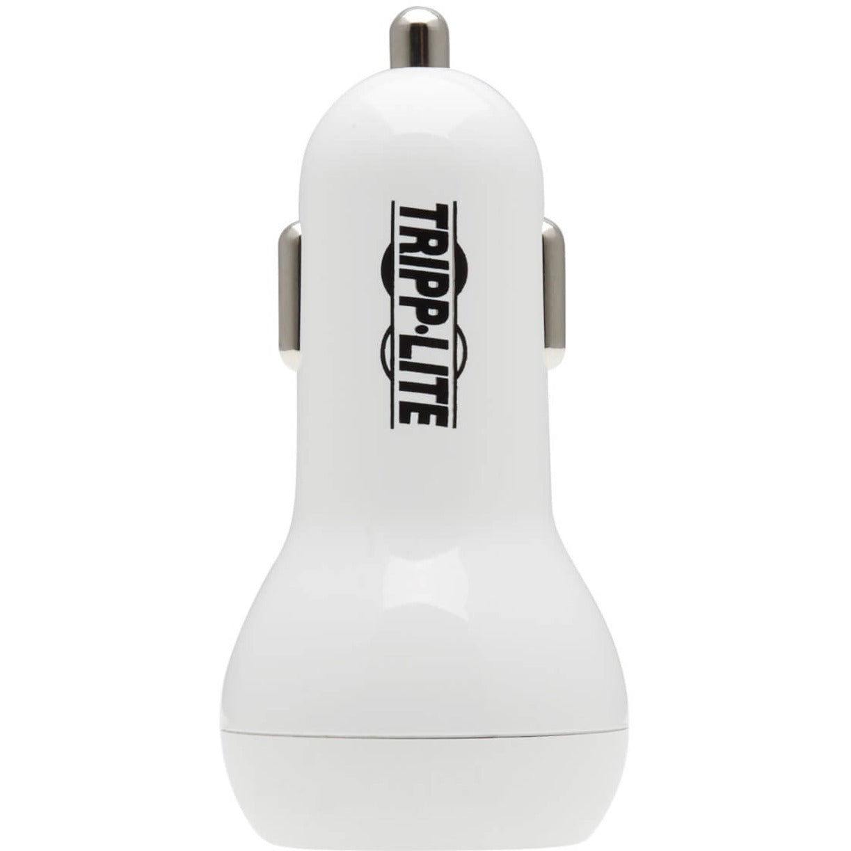 Profile view of Tripp Lite car charger highlighting quality construction-alternate-image5