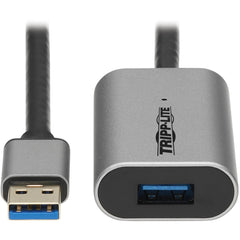 Tripp Lite U330-10M-AL สายเคล็ด USB 3.2 Gen 1 ขยายซ้ำ (M/F) ยาว 10 เมตร (32.8 ฟุต) แข็งแรง ตัวเพิ่มสัญญาณ เสียบและเล่น