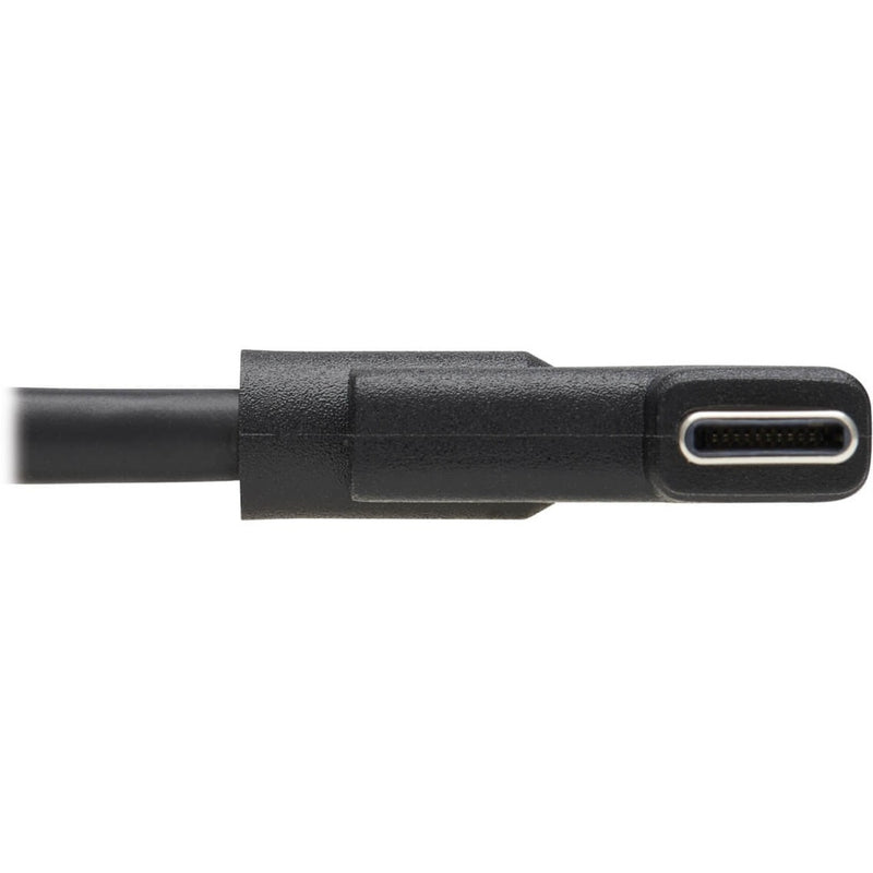 Close-up detail of USB-C port showing internal connector design