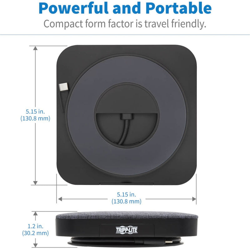 Dimensional diagram of docking station