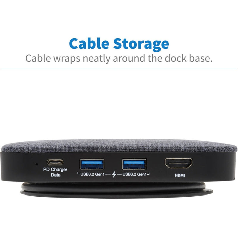 Close-up of port arrangement on docking station