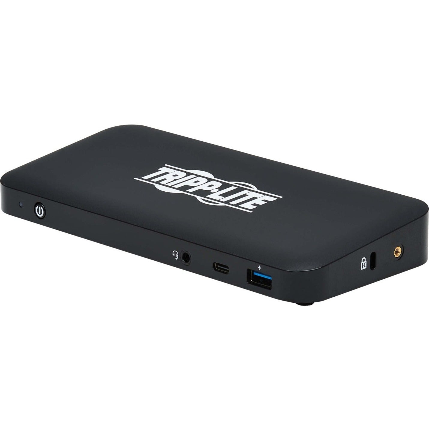 Tripp Lite U442-DOCK8-B 插槽站，三显示器 4K 60Hz，USB C 插槽 Tripp Lite 的品牌名称翻译为：特力皮