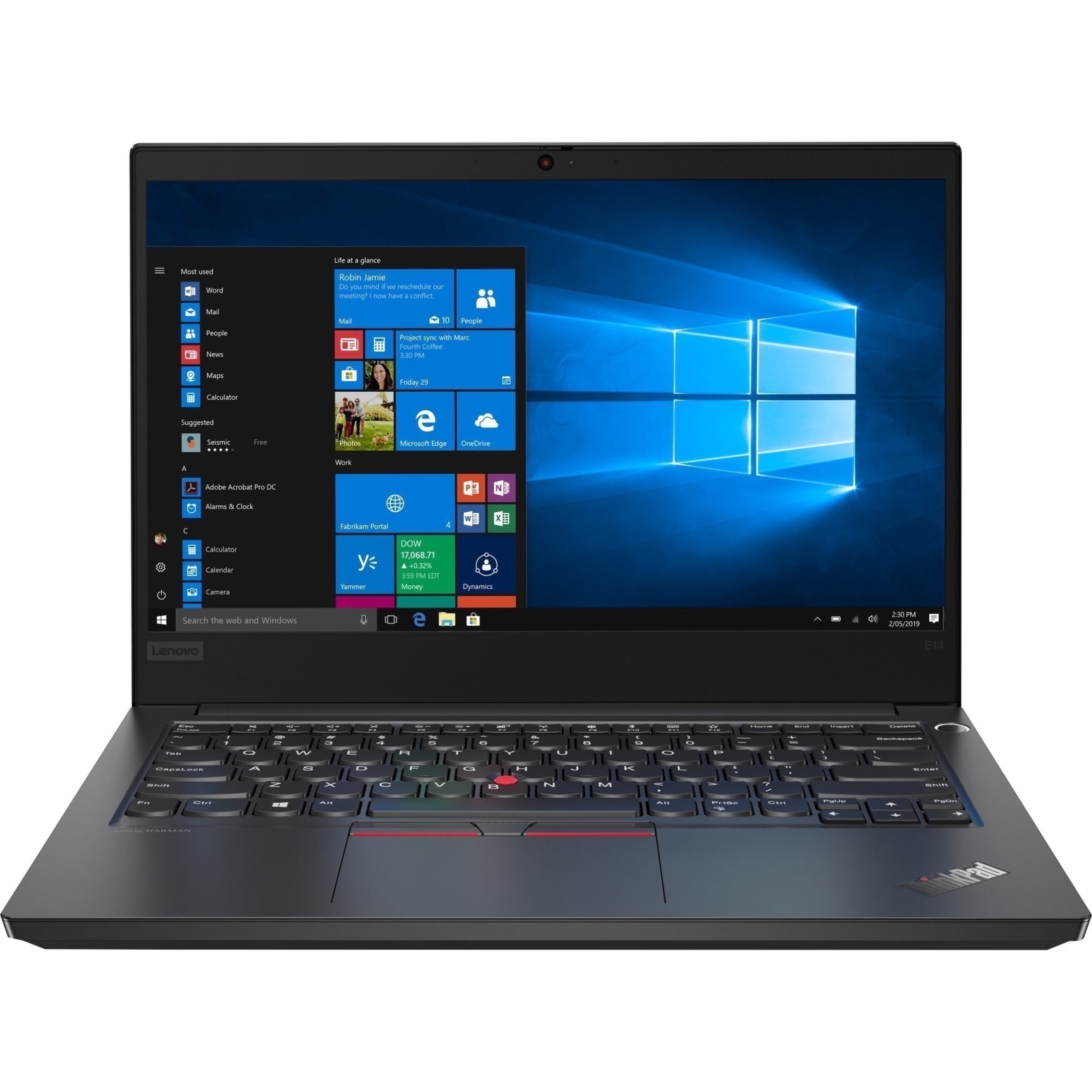 Lenovo 20Y70069US ThinkPad E14 Gen 3 14 Notebook, Ryzen 7, 16GB RAM, 512GB SSD, Windows 10 Pro