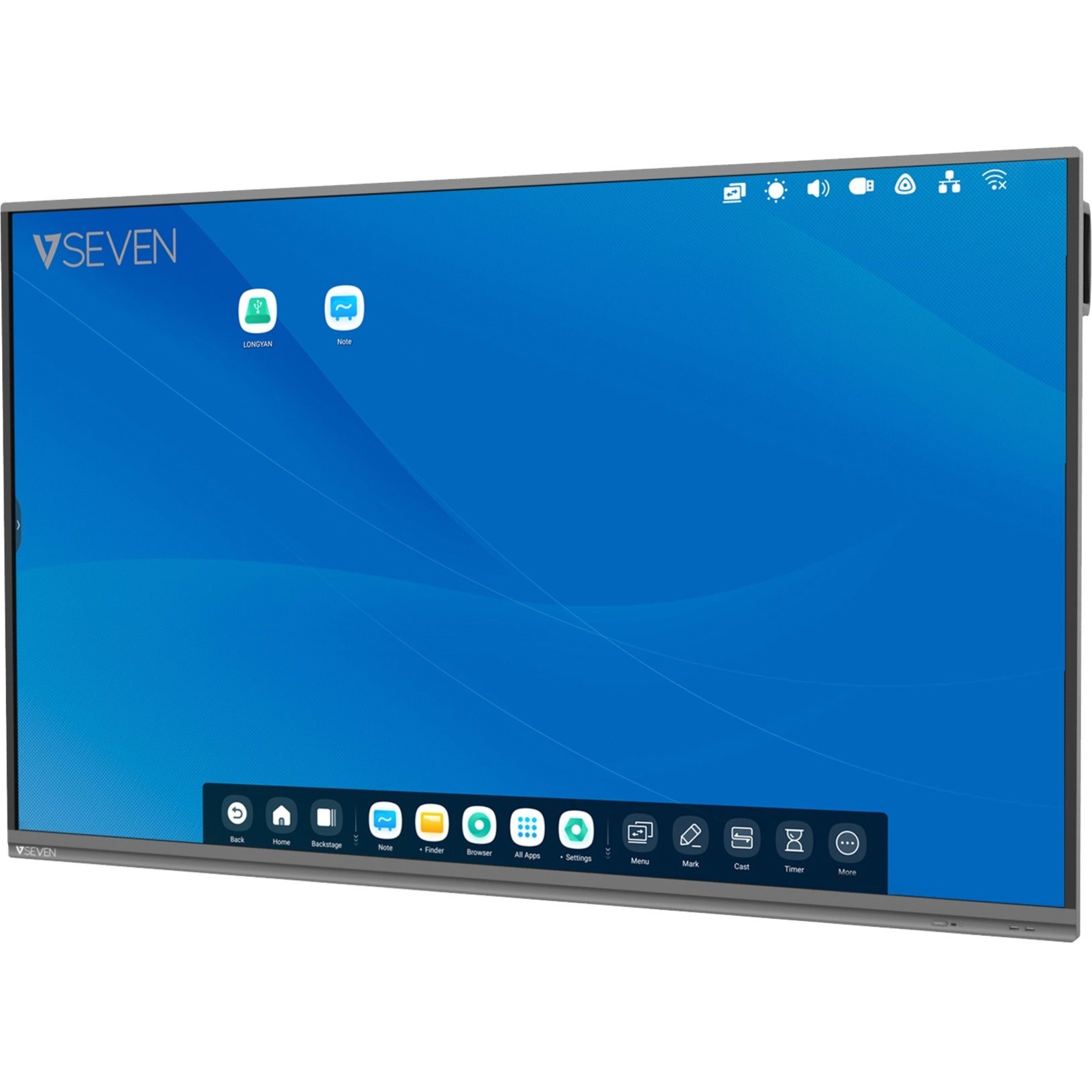 V7 IFP8602-V7 Interactive Flat Panel (IFP) - 86 Inch 4K Android 9 Display, LCD Touchscreen Monitor