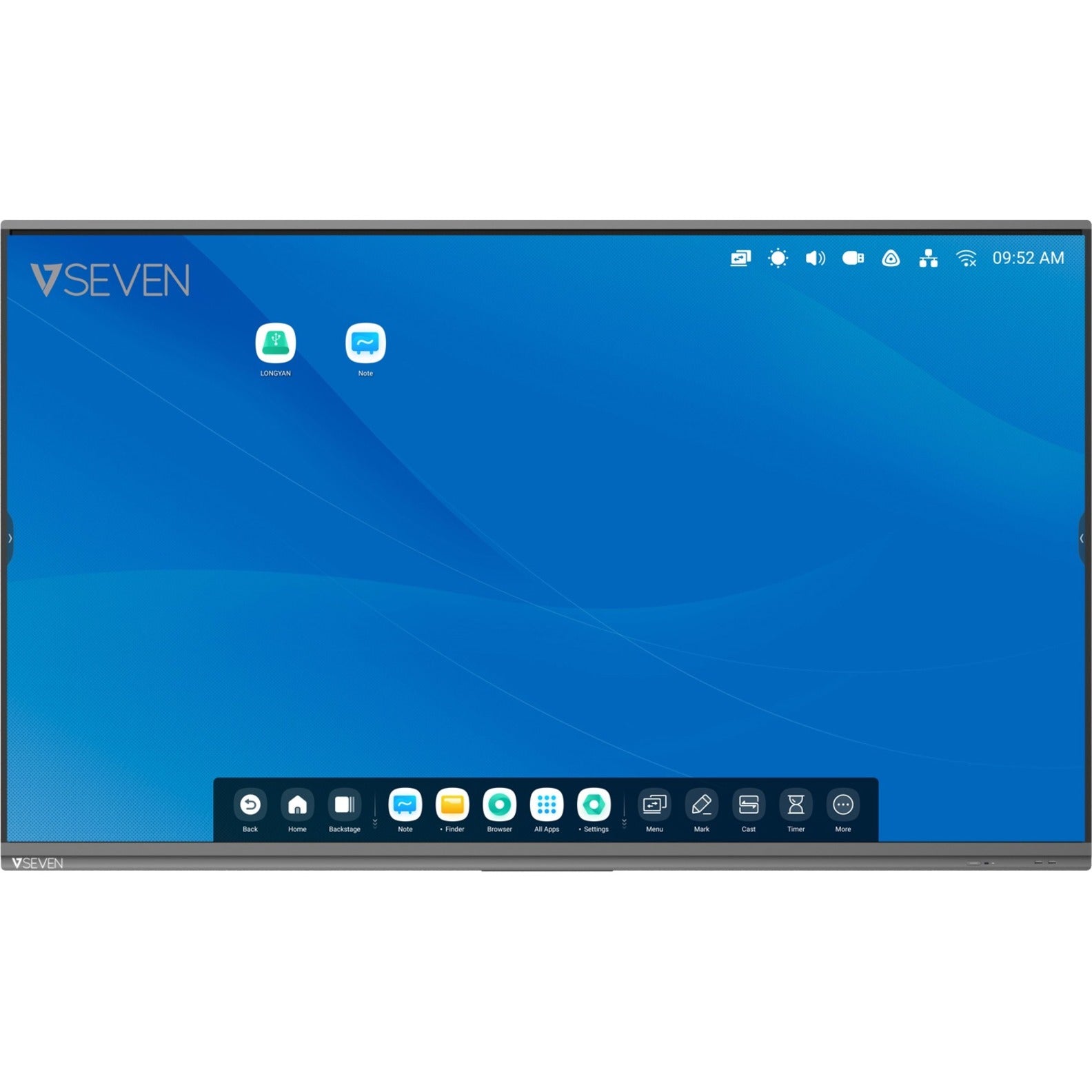 V7 IFP8602-V7 Interactive Flat Panel (IFP) - 86 Inch 4K Android 9 Display, LCD Touchscreen Monitor