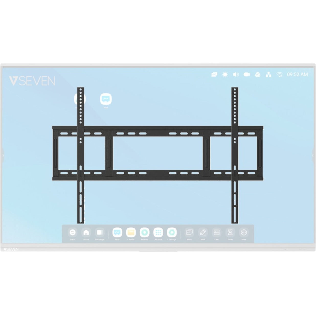 V7 IFP8602-V7 Interactive Flat Panel (IFP) - 86 Inch 4K Android 9 Display, LCD Touchscreen Monitor