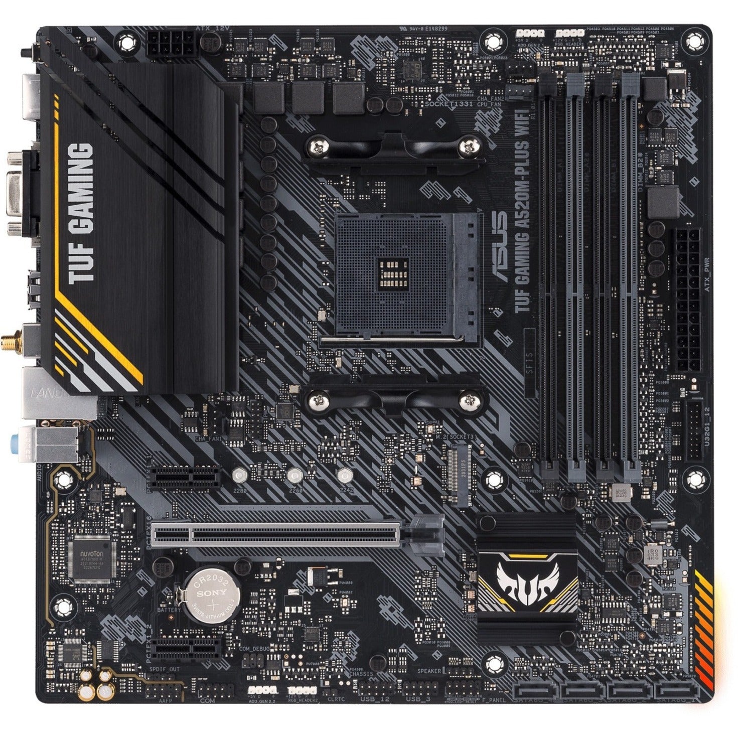 I Gaming Desktop Motherboard TUF GAMING A520M-PLUS WIFI Gaming Desktop Motherboard - AMD A520 Chipset - Socket AM4 - Micro ATX