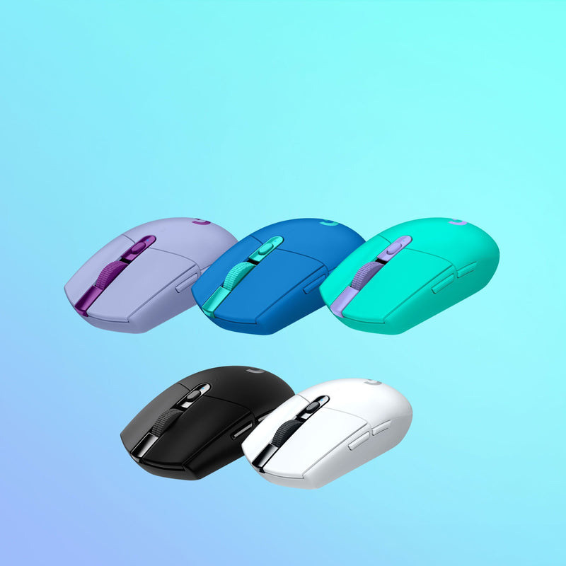 Collection of Logitech G305 gaming mice in different colors