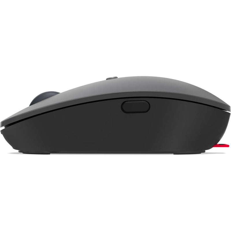 Side profile view of Lenovo Go wireless mouse showing slim design