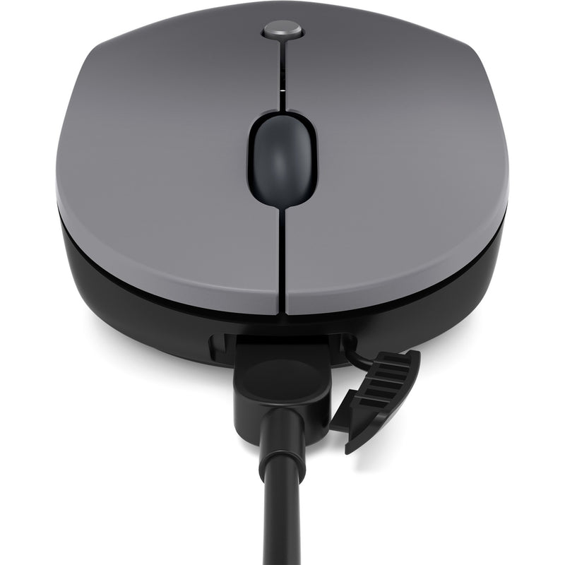 Detail view of Lenovo Go wireless mouse USB-C charging port integration