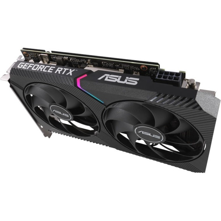 ASUS 双核-RTX3060-O12G-V2 双 GeForce RTX 3060 V2 OC 版游戏显卡，12GB GDDR6，PCIe 4.0，HDMI 2.1，DisplayPort 1.4a 华硕 双核