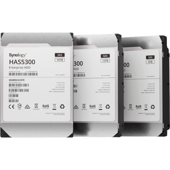 Synology HAS5300-16T 16TB SAS HDD, 12Gb/s SAS, 7200 RPM, 512 MB Buffer