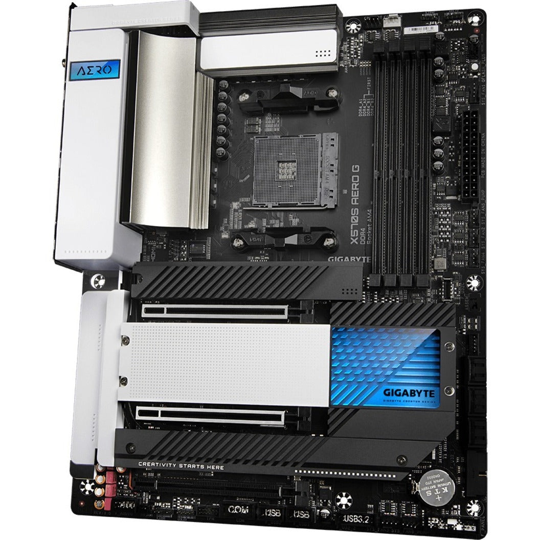 Gigabyte Desktop Motherboard X570S AERO G, AMD X570 Chipset, Socket AM4, ATX