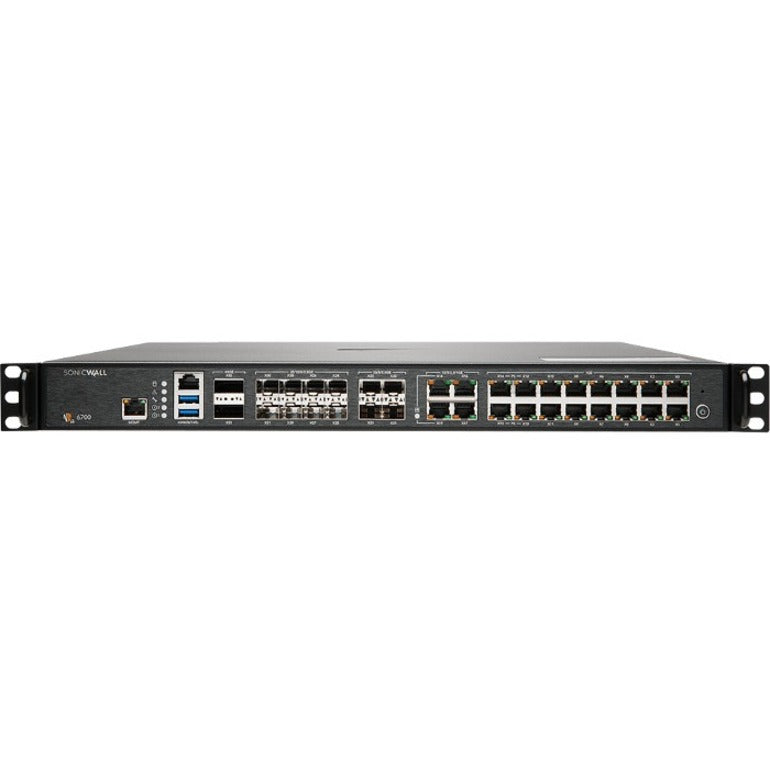 SonicWall 02-SSC-9588 NSa 6700 Network Security/Firewall Appliance, 16 Ports, 3-Year Warranty