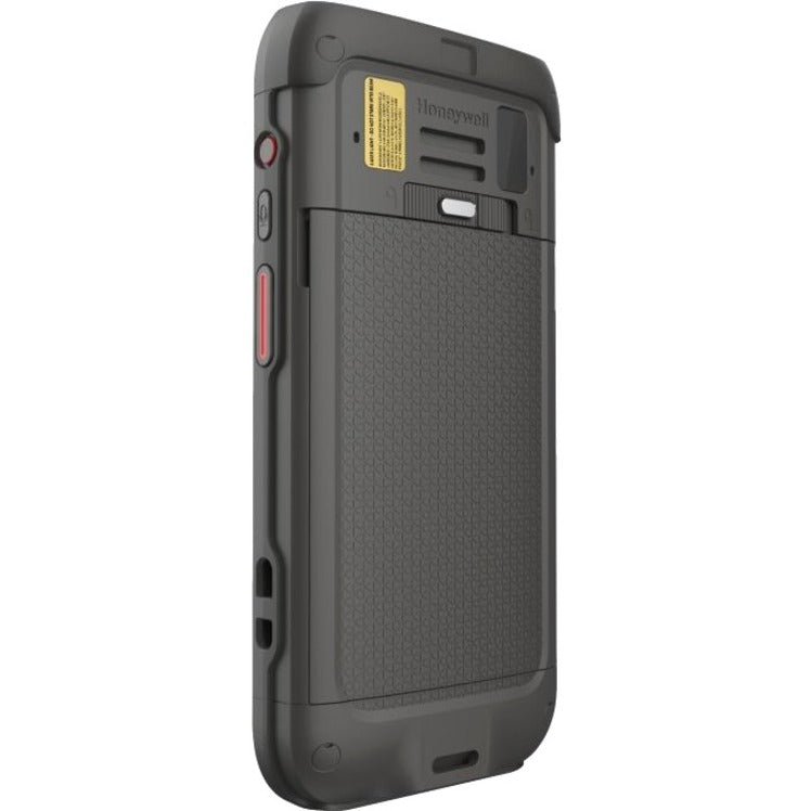 Side view of Honeywell CT45 rugged mobile computer displaying scan triggers and protective housing design