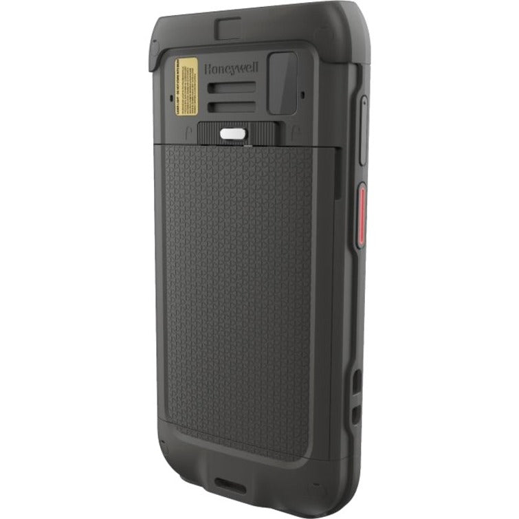 Rear view of Honeywell CT45 rugged mobile computer showing textured grip surface and protective housing