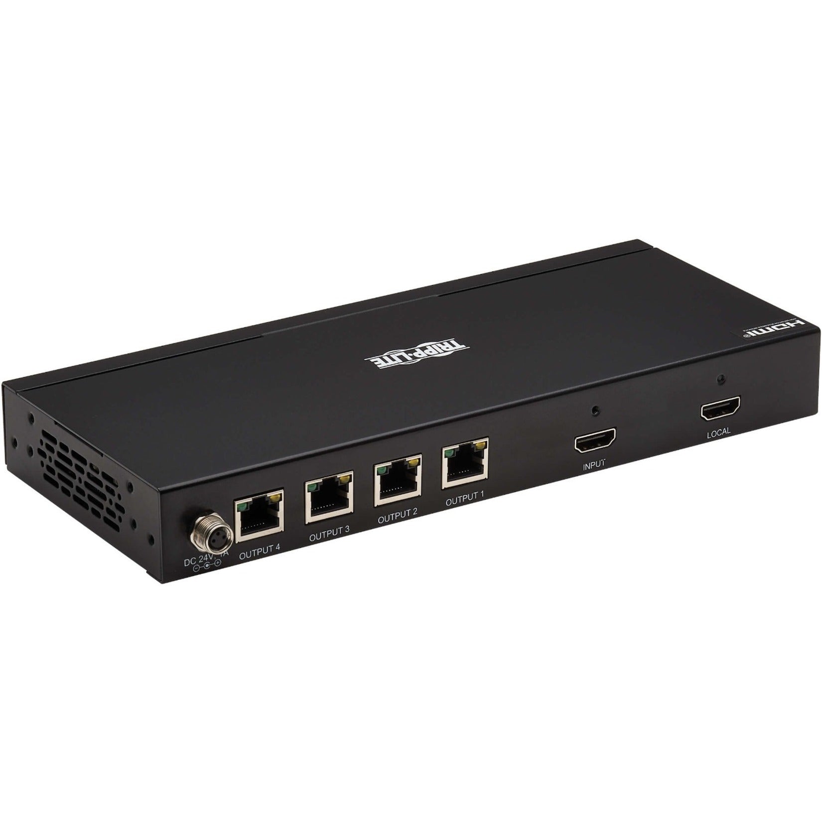 Tripp Lite B127A-004-BH 4-Port HDMI over Cat6 Splitter, 3840x2160 Resolution, TAA Compliant