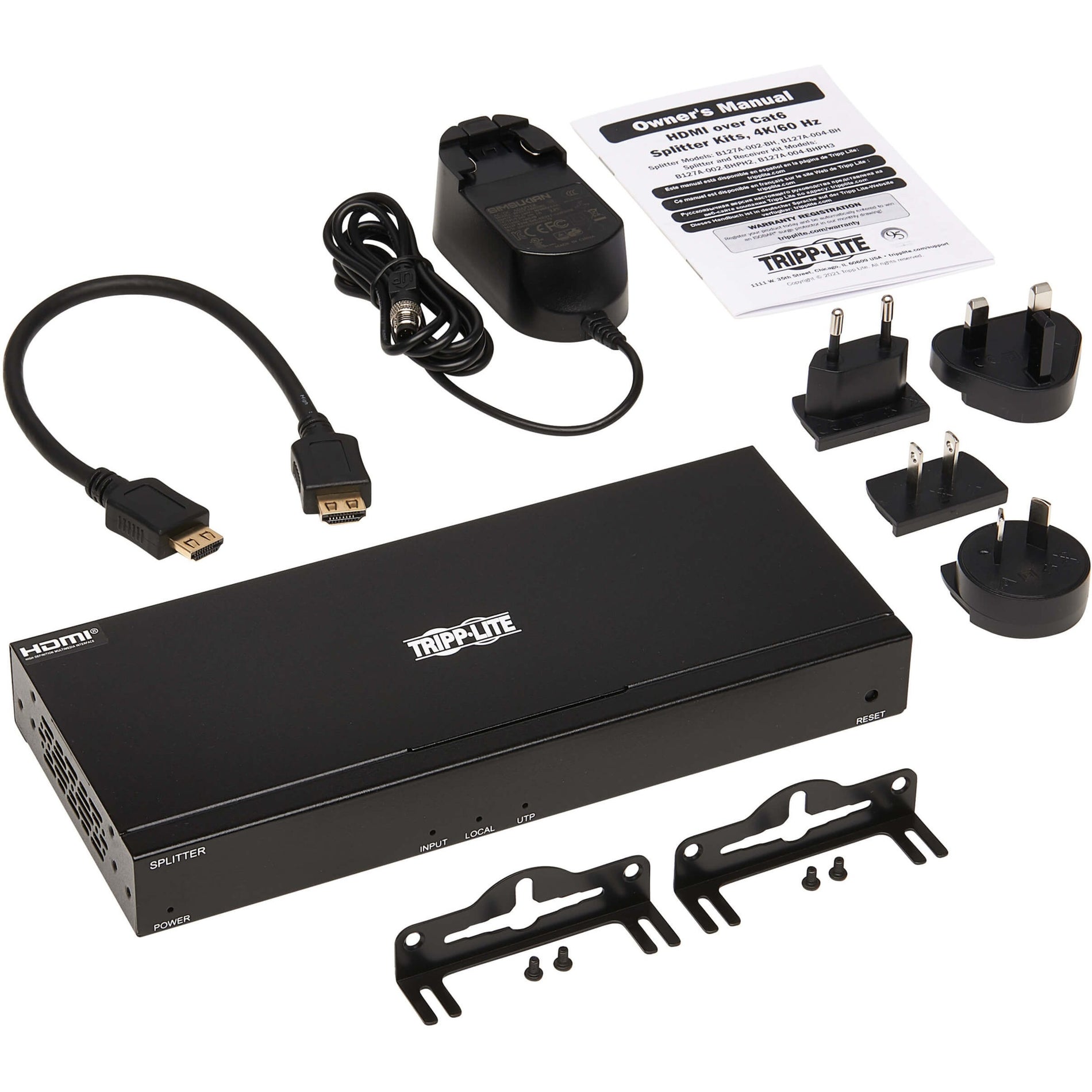 Complete package contents including splitter, accessories, and documentation-alternate-image6