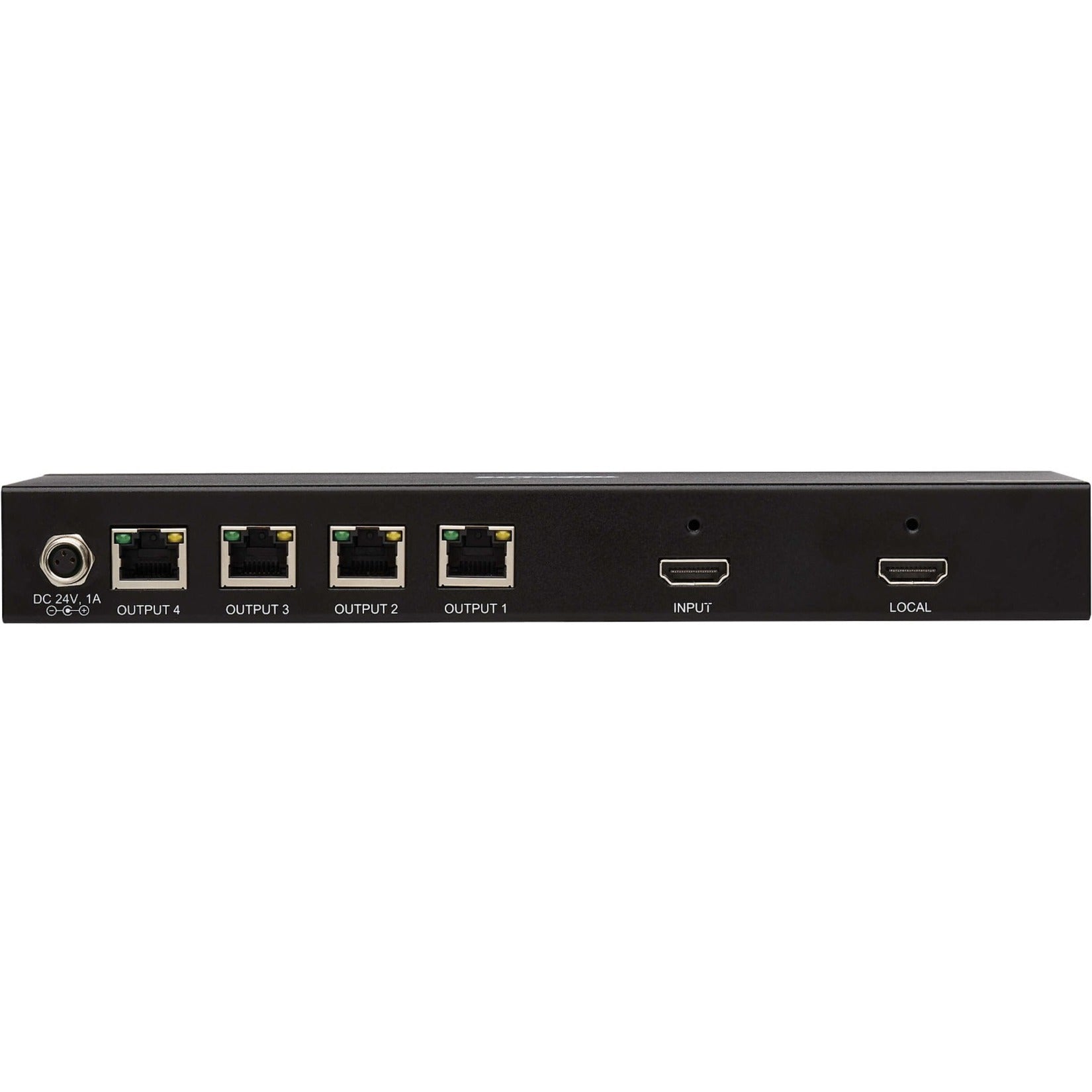 Tripp Lite B127A-004-BH 4-Port HDMI over Cat6 Splitter, 3840x2160 Resolution, TAA Compliant