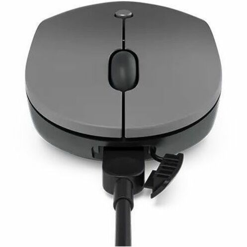 Lenovo Go Wireless Mouse with USB-C charging cable connected