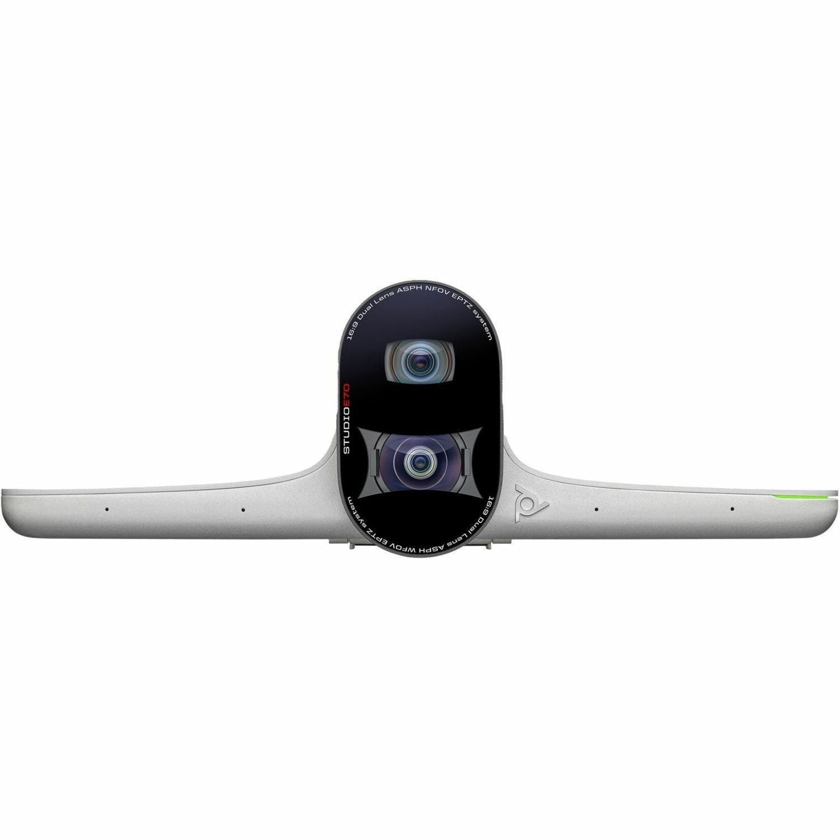 Poly 2200-87090-001 Studio E70 Intelligent Camera For Large Meeting Rooms, 4K USB Camera with Dual Lens, Multi-Microphone Array [Discontinued]