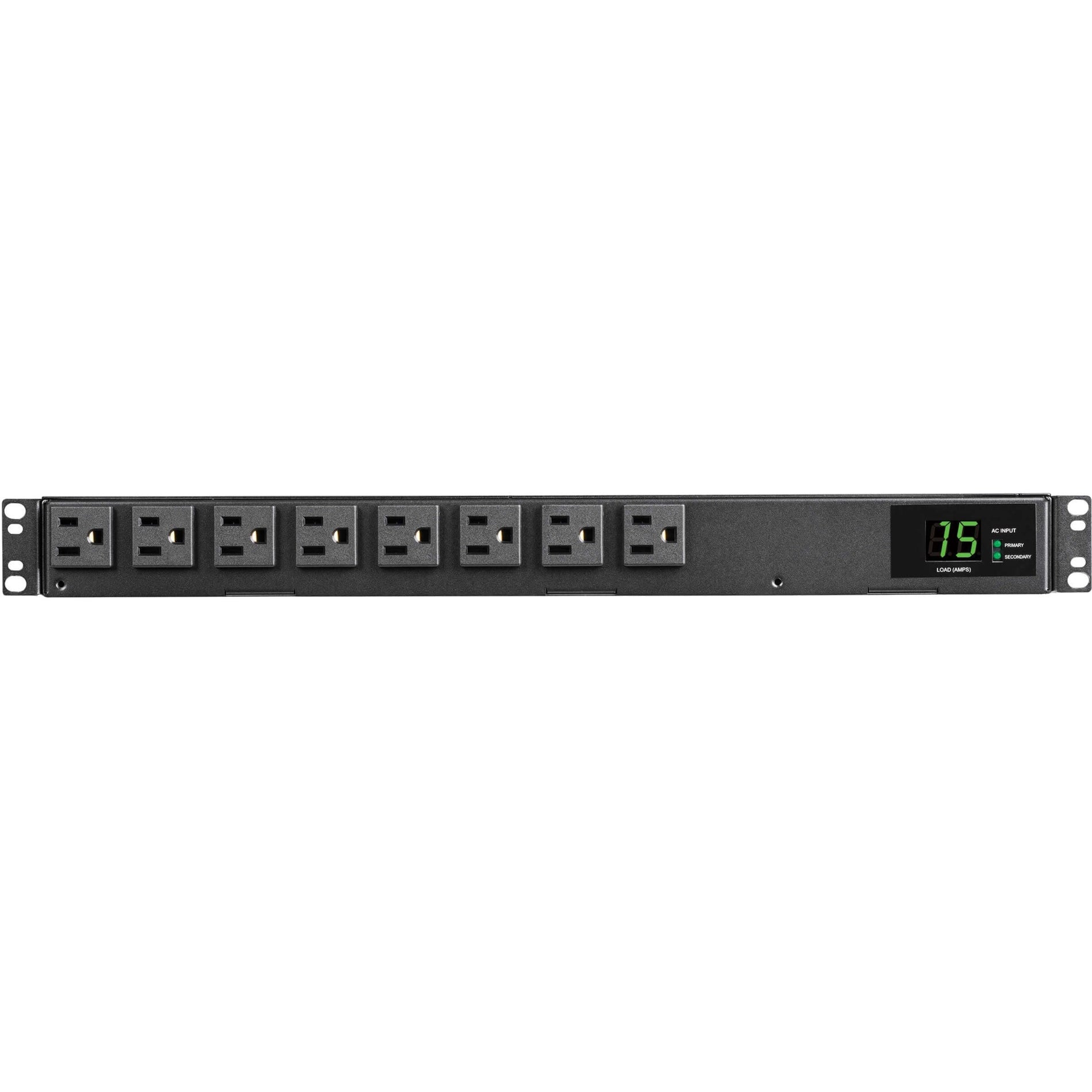 Tripp Lite PDUMH15ATS 8-Outlets PDU, 120V Single-Phase ATS/Metered Auto Transfer Switch, 1520W Power Rating