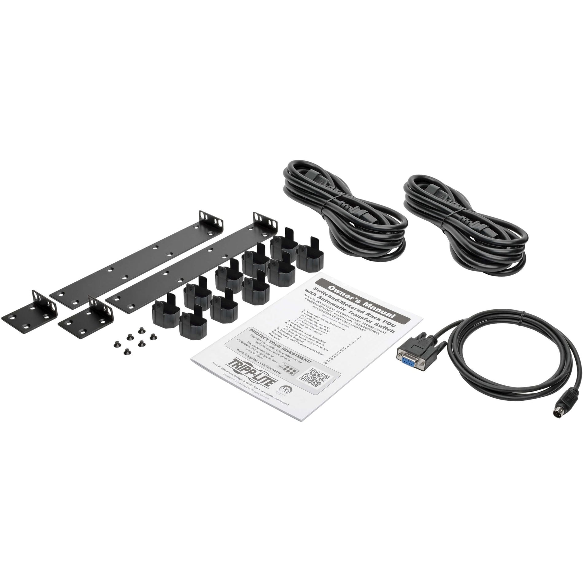 Tripp Lite PDUMH15ATS 8-Outlets PDU, 120V Single-Phase ATS/Metered Auto Transfer Switch, 1520W Power Rating