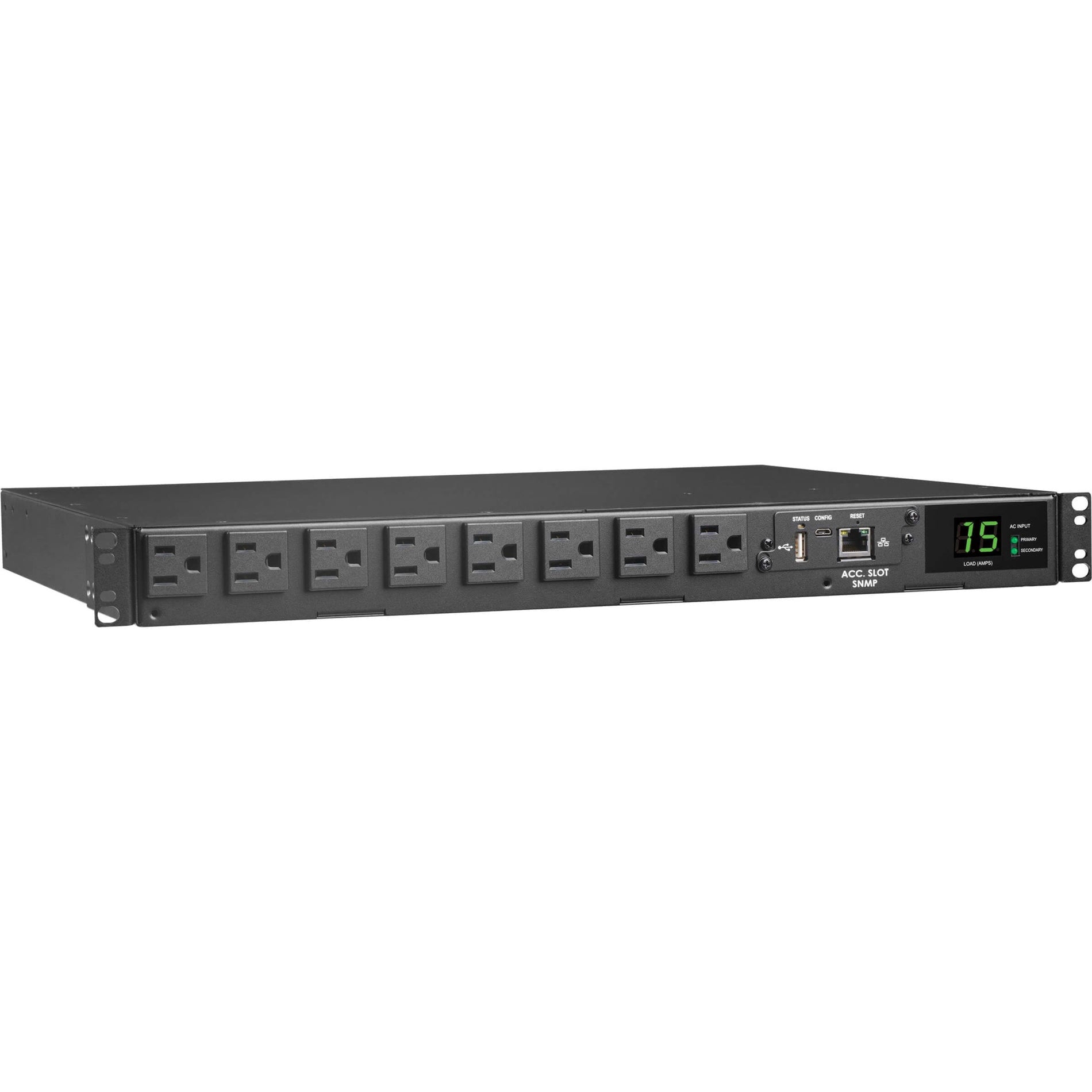 Tripp Lite PDUMNH15AT1 8-Outlets PDU 144KW 120V Single-Phase ATS/Monitoring