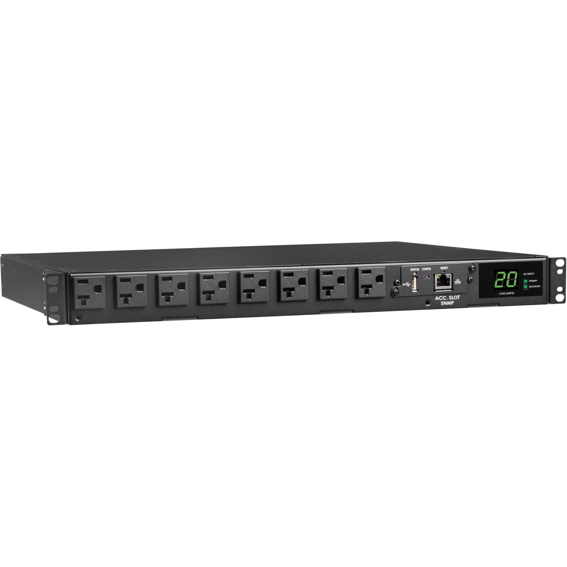 Tripp Lite PDUMNH20AT1 16-Steckdosen PDU 120V Einphasen-ATS/Monitor 2030W Leistungsbewertung