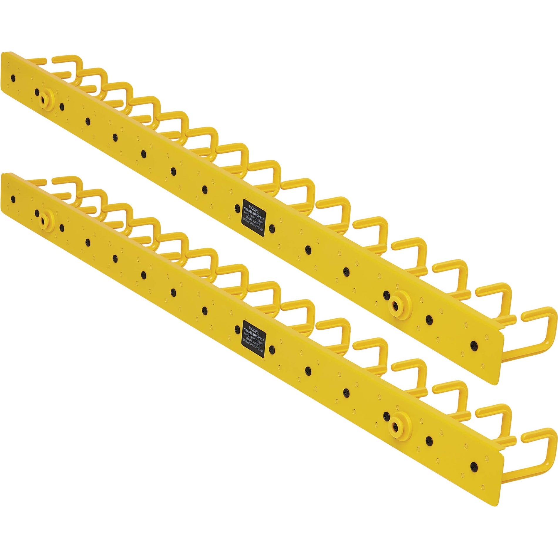 Tripp Lite SRCABLERINGVRTF Gestionnaire de câble vertical - Anneaux flexibles Jaune 6 pi (18 m)