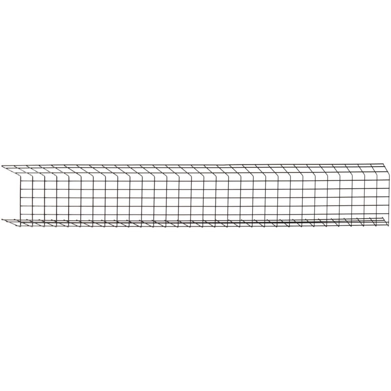 Tripp Lite SRWB12410STR6 Wire Mesh Cable Tray - 300 x 100 x 3000mm (12 in. x 4 in. x 10 ft.) 6 Pack Black Powder Coat  Tripp Lite SRWB12410STR6 Trådnett Kabelskuff – 300 x 100 x 3000 mm (12 tommer x 4 tommer x 10 fot) 6 Pakke Svart Pulverlakk