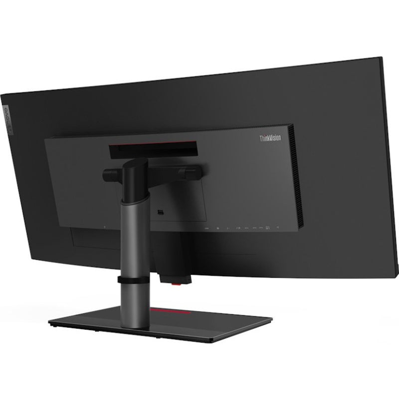 Angled view of ThinkVision P40w-20 showing stable base design