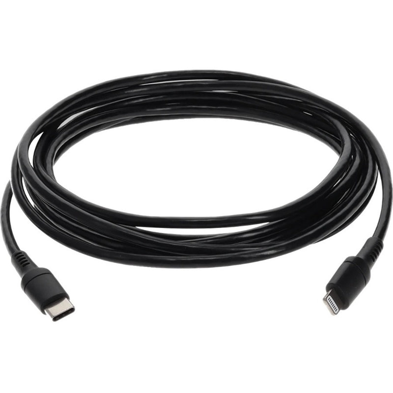 USB-C to Lightning cable showing both connector types for device compatibility