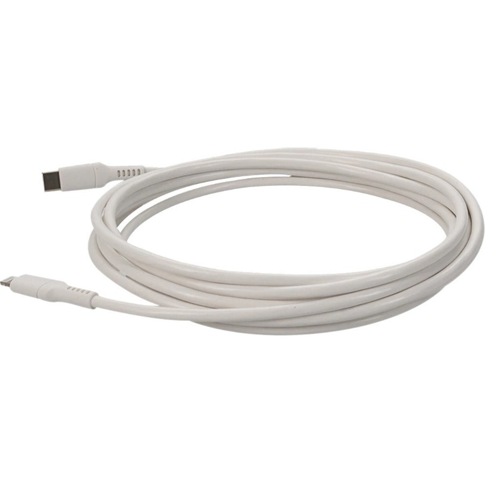 AddOn USBC2LGT2MW 2.0m (6.6ft) USB 3.1 Type (C) Male to Lightning Male Sync and Charge Cable, White