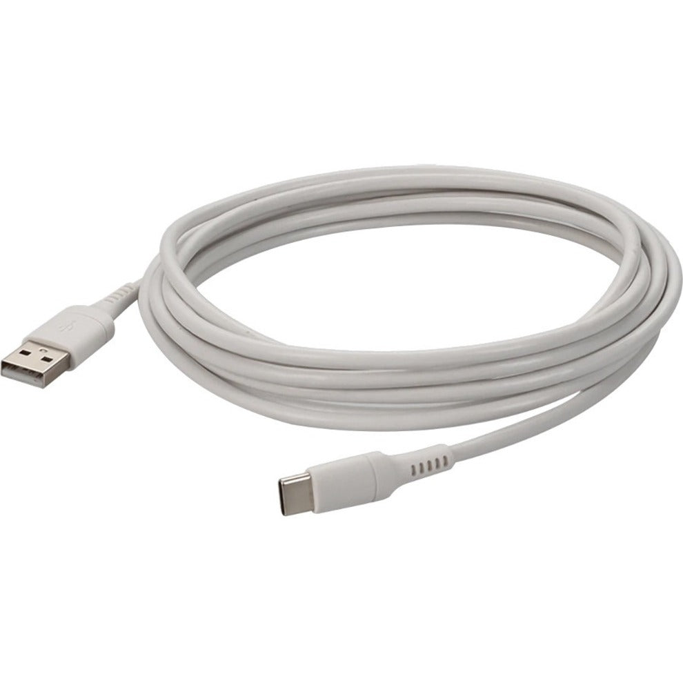 AddOn USBC2USB2MW 2.0m (6.6ft) USB-C Male to USB 2.0 (A) Male Sync and Charge White Cable, 3 Year Warranty