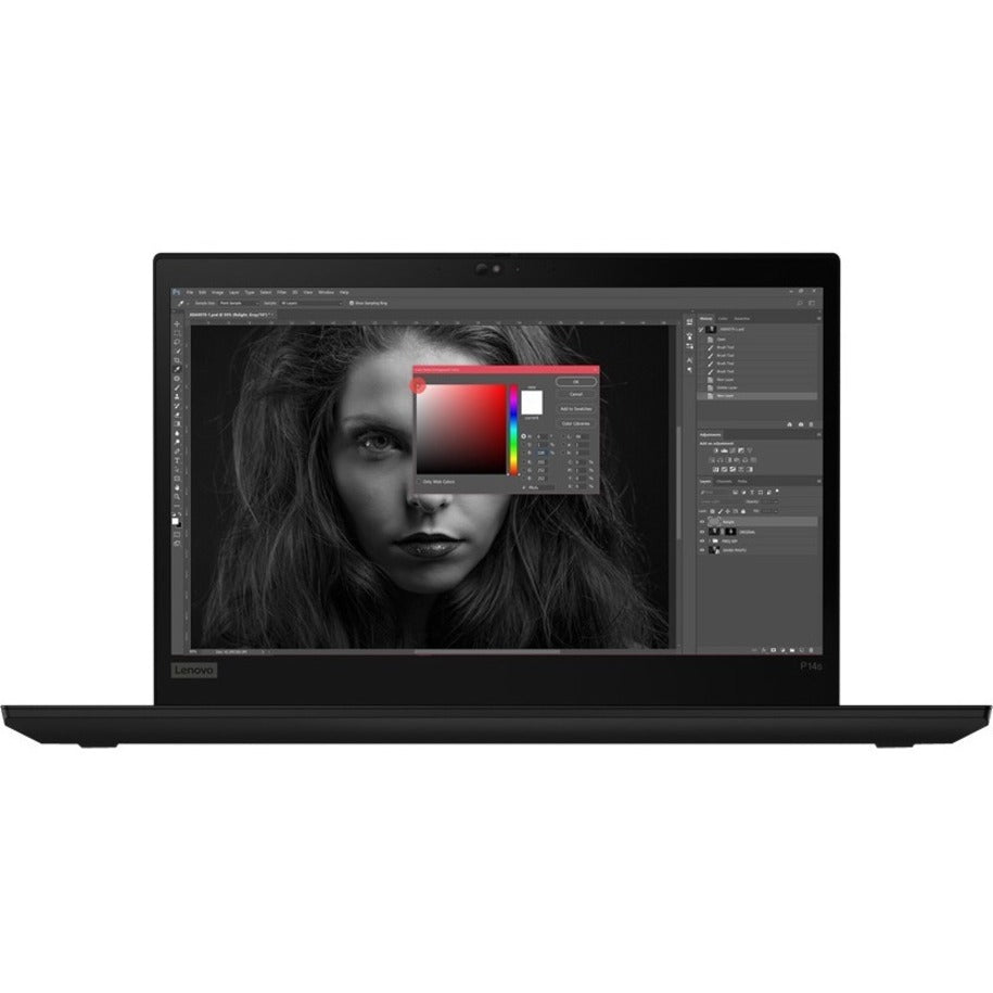 Lenovo 21A0003XUS ThinkPad P14s Gen 2 Mobile Workstation, Ryzen 7 PRO, 32GB RAM, 1TB SSD, Windows 10 Pro