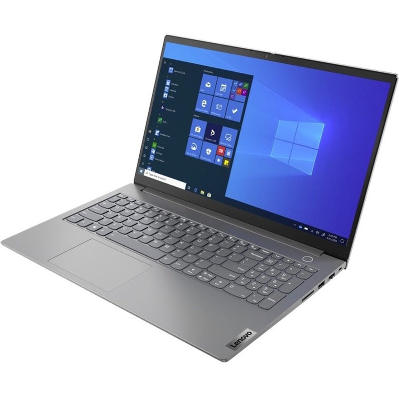 Angled view of Lenovo ThinkBook 15 G3 ACL showing keyboard and touchpad