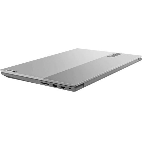 Side view of closed Lenovo ThinkBook 15 G3 ACL showing slim profile