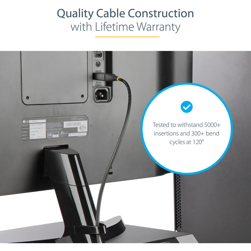 Installation showing cable flexibility and durability testing results