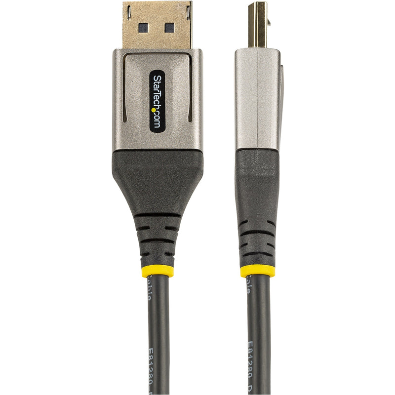 Side view of DisplayPort connector showing strain relief and ergonomic design