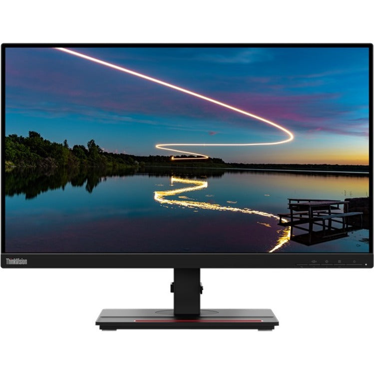 Lenovo 62D9GAR6US ThinkVision T24m-20 Widescreen LCD Monitor, FHD 1920 x 1080, Near-Edgeless, Webcam, Microphone, USB Hub