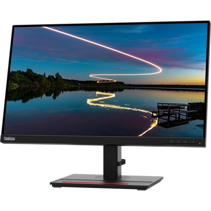 Lenovo 62D9GAR6US ThinkVision T24m-20 Widescreen LCD Monitor, FHD 1920 x 1080, Near-Edgeless, Webcam, Microphone, USB Hub