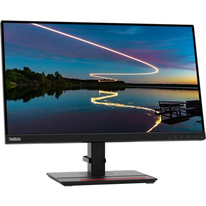 Lenovo 62D9GAR6US ThinkVision T24m-20 Widescreen LCD Monitor, FHD 1920 x 1080, Near-Edgeless, Webcam, Microphone, USB Hub