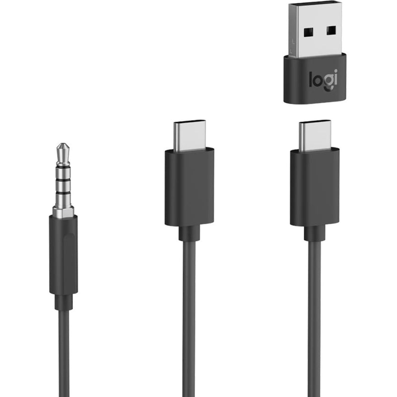 Various connection adapters for Logitech Zone Wired Earbuds