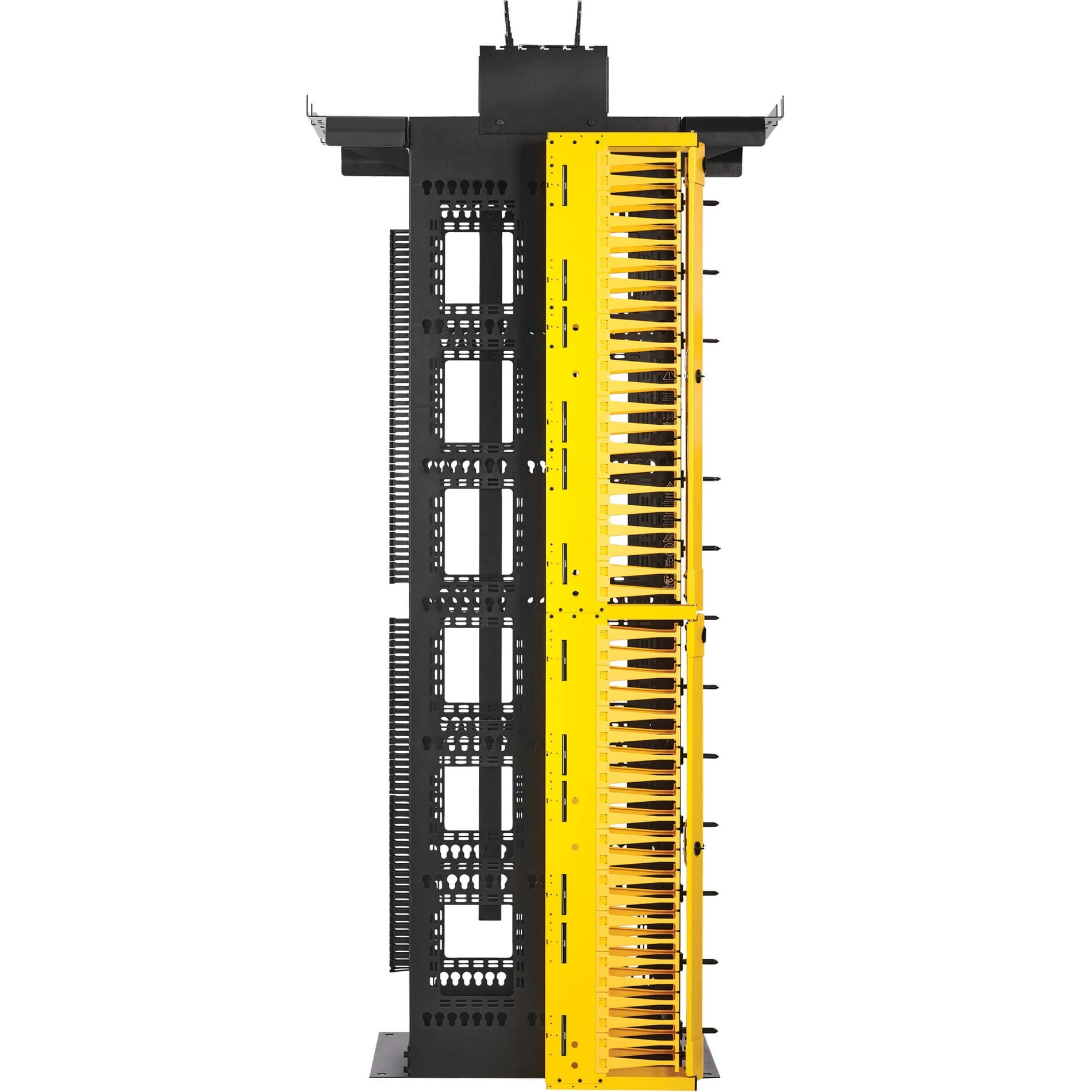 Close-up of vertical cable management system with routing features-alternate-image6