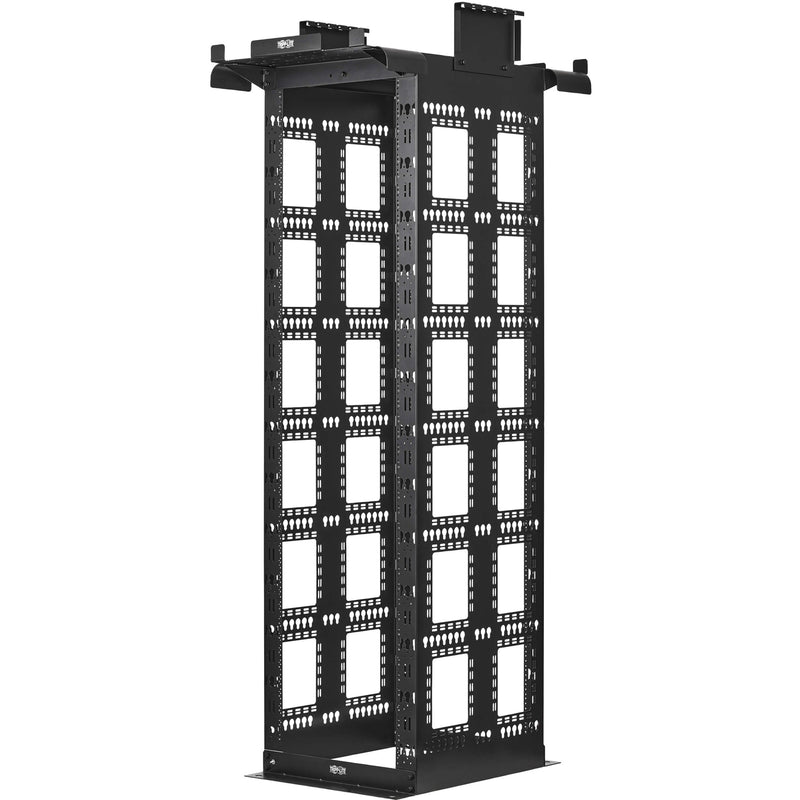 Angled view showing structural framework and mounting system