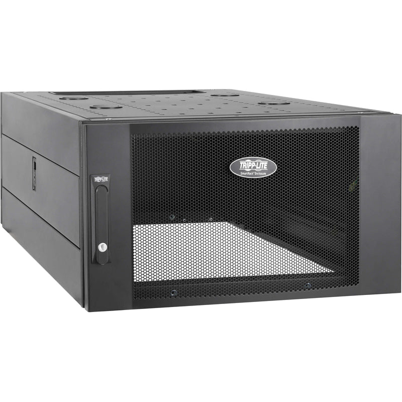 Front view of Tripp Lite SRTH6UB 6U rack extension with mesh door