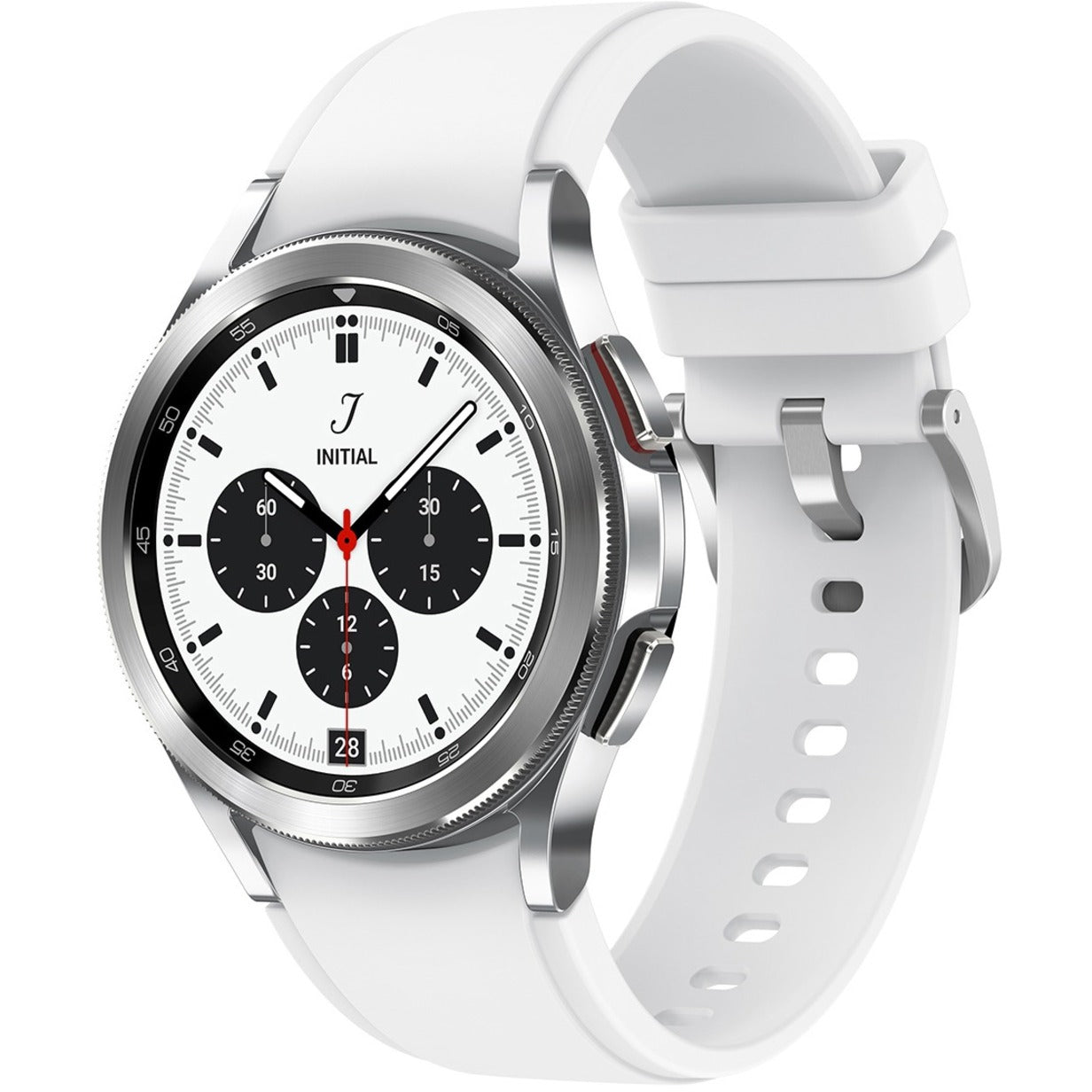 Samsung SM-R880NZSAXAA Galaxy Watch4 Classic 42mm Silver Bluetooth, Water Resistant, Health & Fitness Smart Watch